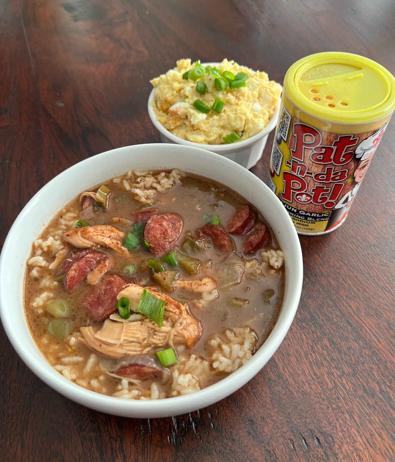 Chicken and Sausage Gumbo with Pat-N-da Pot Cajun Seasoning