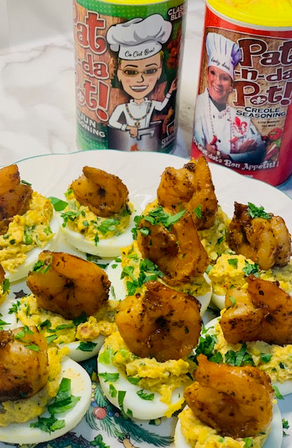 Pat N da Pot Cajun Deviled Eggs